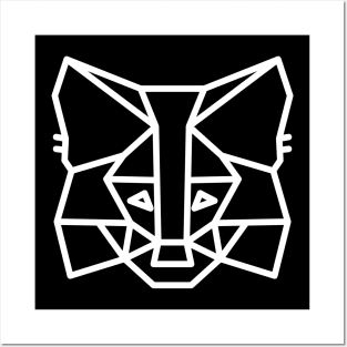 MetaMask Fox White Posters and Art